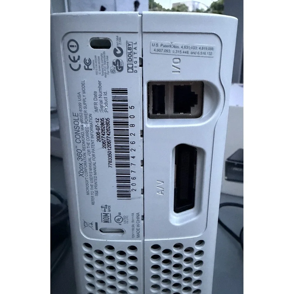 Console ONLY - Xbox 360 White 20GB NTSC-U/C 1080p Console X820027 Parts Only